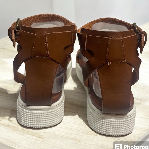 Alter’d State sandals, brown leather, buckle ankle strap, size 7 - Picture 3 of 4